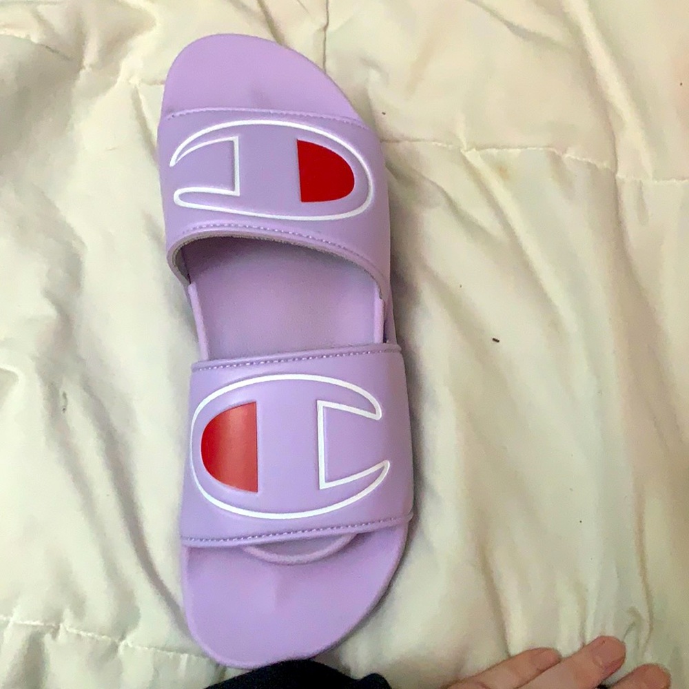 Champion slides - real lavender purple